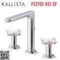 Vòi chậu rửa mặt nóng lạnh 3 chân Chrome Kallista P32705-RST-CP 