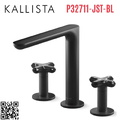 Vòi bồn tắm 3 chân nóng lạnh đen Kallista P32711-JST-BL