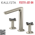 Vòi bồn tắm 3 chân nóng lạnh Nickel Kallista P32711-JST-BN
