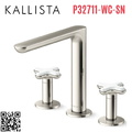 Vòi bồn tắm 3 chân nóng lạnh Nickel Kallista P32711-WC-SN