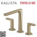 Vòi bồn tắm 3 chân nóng lạnh vàng Kallista P34126-LV-BAF