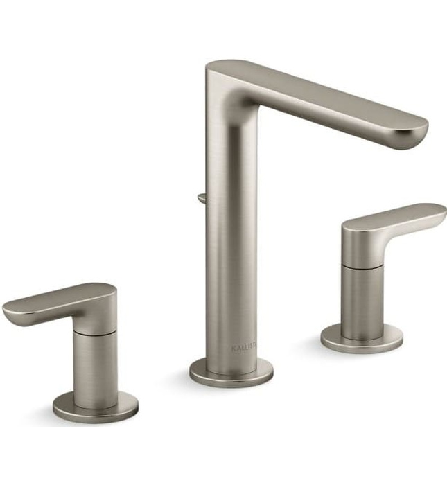 Vòi chậu rửa mặt nóng lạnh màu đen Kallista P34120-LV-BL