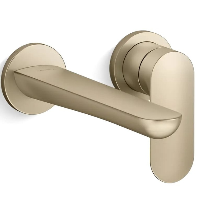 Vòi rửa mặt âm tường đen Kallista P34124-00-BL