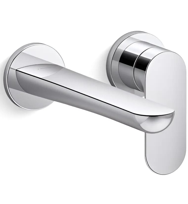 Vòi rửa mặt âm tường đen Kallista P34124-00-BL