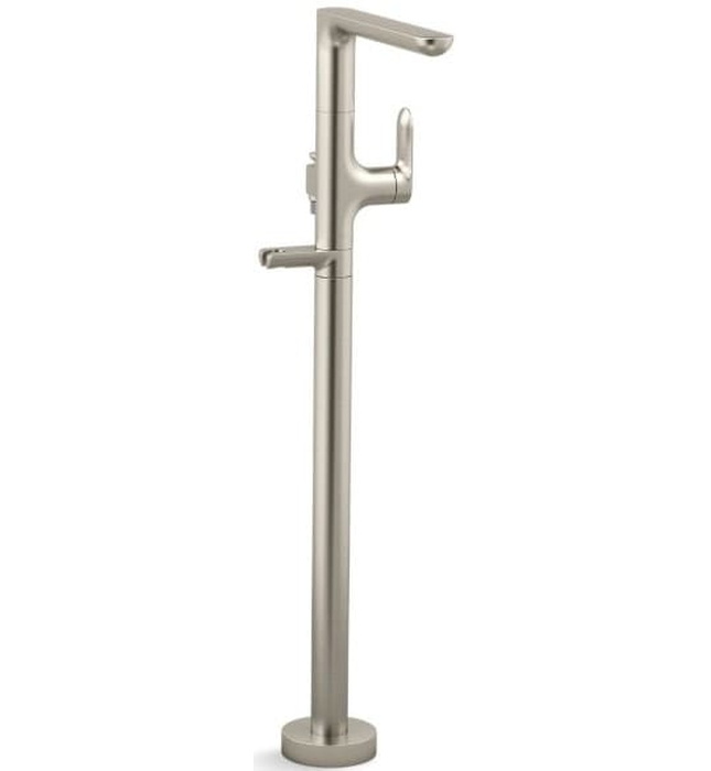 Vòi bồn tắm gắn sàn 1 lỗ màu đen Kallista P34127-LV-BL