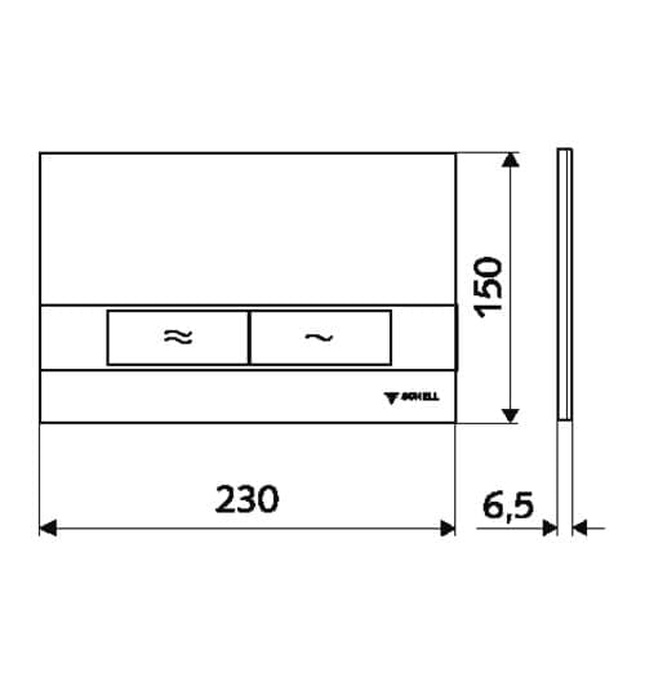 Mặt nạ nút nhấn Đức Montus Board Schell 031201599