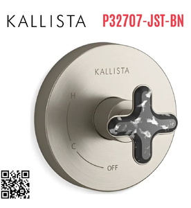 Van điều khiển đơn sen tắm Nickel Kallista P32707-JST-BN
