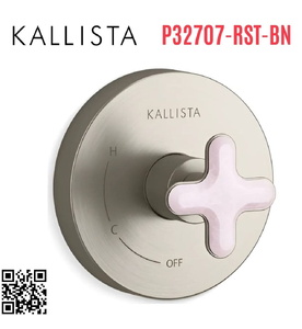 Van điều khiển đơn sen tắm Nickel Kallista P32707-RST-BN