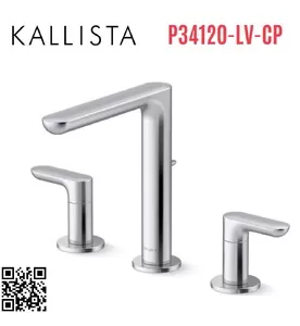 Vòi Lavabo 3 Lỗ Nóng Lạnh Kallista P34120-LV-CP