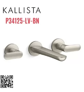 Vòi Lavabo Âm Tường Nóng Lạnh Kallista P34125-LV-BN