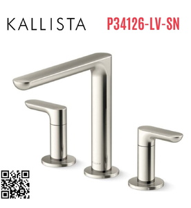 Vòi bồn tắm 3 chân nóng lạnh Nickel Kallista P34126-LV-SN