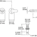 Vòi Lavabo Âm Tường Nóng Lạnh Kallista P34125-LV-CP