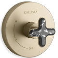 Mặt nạ điều khiển đơn sen tắm âm tường Chrome Kallista P32707-JST-CP