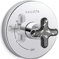 Mặt nạ điều khiển đơn sen tắm âm tường Chrome Kallista P32707-JST-CP