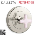 Mặt nạ điều khiển đơn sen tắm âm tường Nickel Kallista P32707-RST-SN