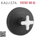 Mặt nạ điều khiển đơn sen tắm âm tường đen Kallista P32707-WC-BL