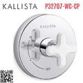 Mặt nạ điều khiển đơn sen tắm âm tường Chrome Kallista P32707-WC-CP