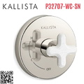 Mặt nạ điều khiển đơn sen tắm âm tường Nickel Kallista P32707-WC-SN