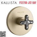 Mặt nạ điều chỉnh nhiệt độ sen tắm âm tường vàng Kallista P32708-JST-BAF