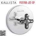 Mặt nạ điều chỉnh nhiệt độ sen tắm âm tường Chrome Kallista P32708-JST-CP