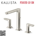Vòi chậu rửa mặt nóng lạnh Nickel Kallista P34120-LV-SN