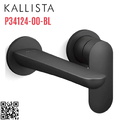Vòi rửa mặt âm tường đen Kallista P34124-00-BL