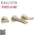 Vòi rửa mặt nóng lạnh âm tường vàng Kallista P34125-LV-BAF