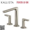Vòi bồn tắm 3 chân nóng lạnh Nickel Kallista P34126-LV-BN