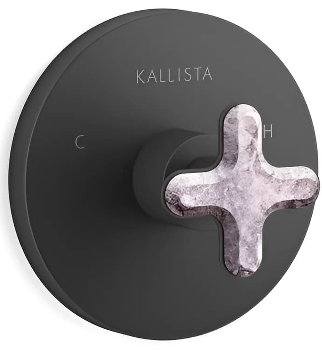 Mặt nạ điều chỉnh nhiệt độ sen tắm âm tường Nickel Kallista P32708-RST-SN