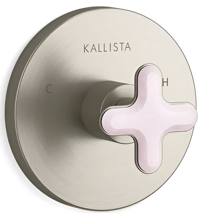 Mặt nạ điều chỉnh nhiệt độ sen tắm âm tường Nickel Kallista P32708-RST-SN