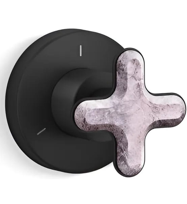 Mặt nạ chuyển đổi hướng nước sen tắm âm tường vàng Kallista P32709-RST-BAF