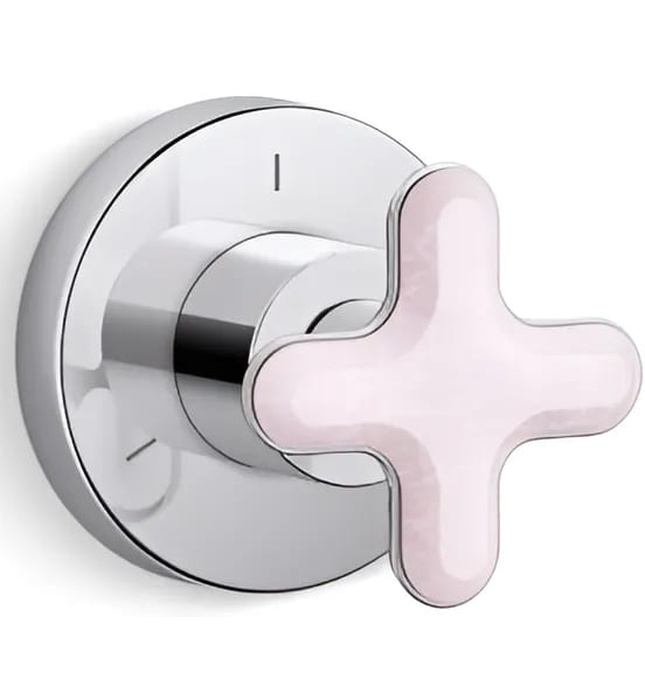 Mặt nạ chuyển đổi hướng nước sen tắm âm tường Nickel Kallista P32709-RST-BN