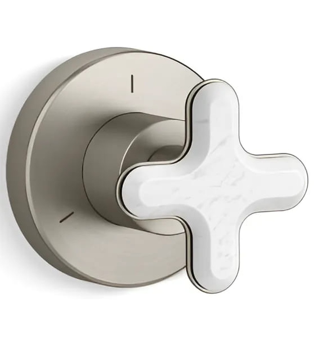 Mặt nạ chuyển đổi hướng nước sen tắm âm tường Chrome Kallista P32709-WC-CP