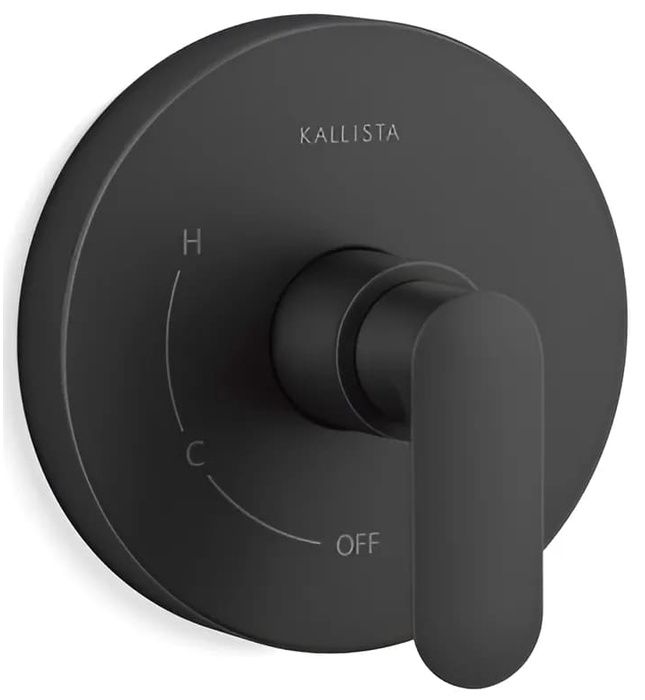 Mặt nạ điều khiển đơn sen tắm âm tường Chrome Kallista P34130-LV-CP