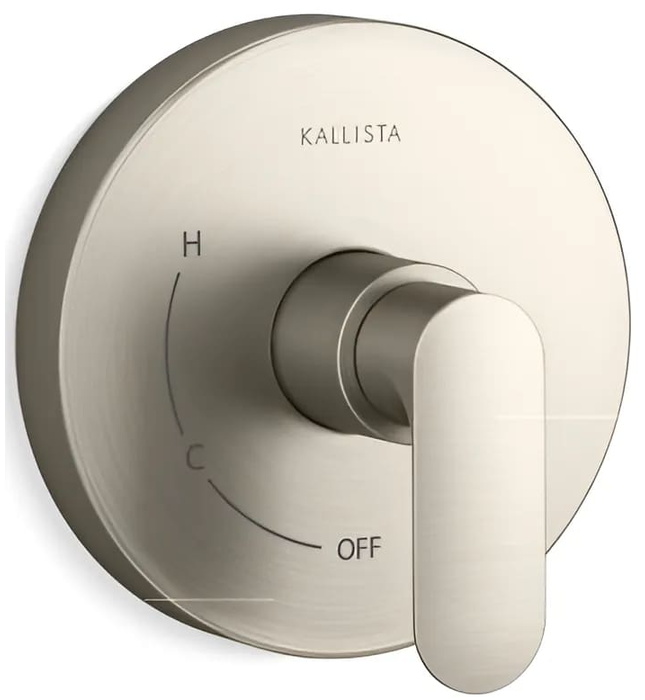 Mặt nạ điều khiển đơn sen tắm âm tường Chrome Kallista P34130-LV-CP