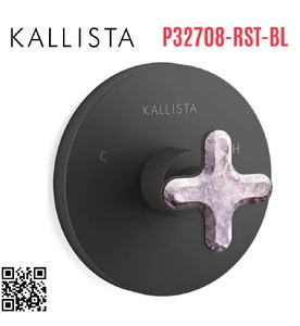 Van điều chỉnh nhiệt độ sen tắm đen Kallista P32708-RST-BL