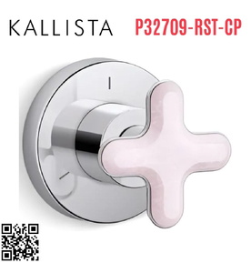 Mặt nạ chuyển đổi hướng nước sen tắm âm tường Chrome Kallista P32709-RST-CP