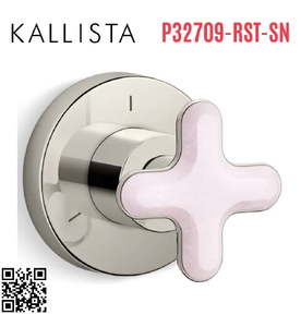 Mặt nạ chuyển đổi hướng nước sen tắm âm tường Nickel Kallista P32709-RST-SN