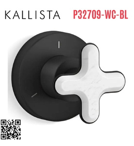 Van chuyển đổi lưu lượng nước đen Kallista P32709-WC-BL
