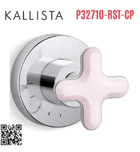 Mặt nạ điều khiển lưu lượng sen tắm âm tường Chrome Kallista P32710-RST-CP