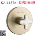 Mặt nạ điều chỉnh nhiệt độ sen tắm âm tường vàng Kallista P32708-WC-BAF 