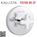 Mặt nạ điều chỉnh nhiệt độ sen tắm âm tường Chrome Kallista P32708-WC-CP