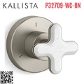 Mặt nạ chuyển đổi hướng nước sen tắm âm tường Nickel Kallista P32709-WC-BN