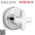 Mặt nạ chuyển đổi hướng nước sen tắm âm tường Chrome Kallista P32709-WC-CP