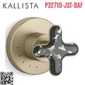 Mặt nạ điều khiển lưu lượng sen tắm âm tường vàng Kallista P32710-JST-BAF