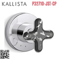 Mặt nạ điều khiển lưu lượng sen tắm âm tường Chrome Kallista P32710-JST-CP