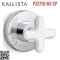 Mặt nạ điều khiển lưu lượng sen tắm âm tường Chrome Kallista P32710-WC-CP