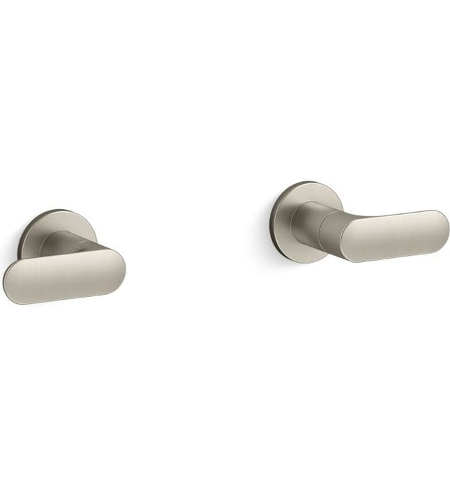 Tay cầm vòi bồn tắm âm tường màu đen Kallista P34128-LV-BL