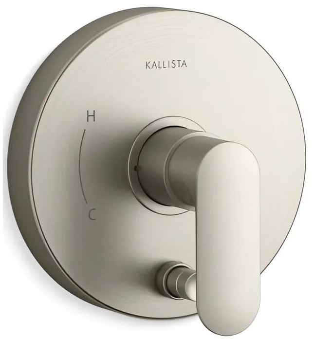 Mặt nạ điều khiển đơn và chuyển hướng sen tắm vàng Kallista P34131-LV-BAF