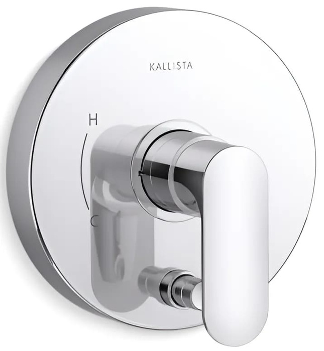 Mặt nạ điều khiển đơn và chuyển hướng sen tắm vàng Kallista P34131-LV-BAF